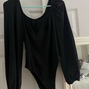 Black Long Sleeve Bodysuit